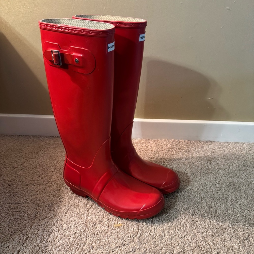 Hunter Red Women's Rain Boots